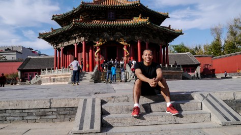 The author in Shenyang, China in 2015