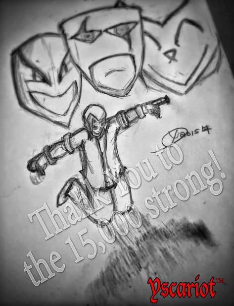 15,000 Commemoration Sketch