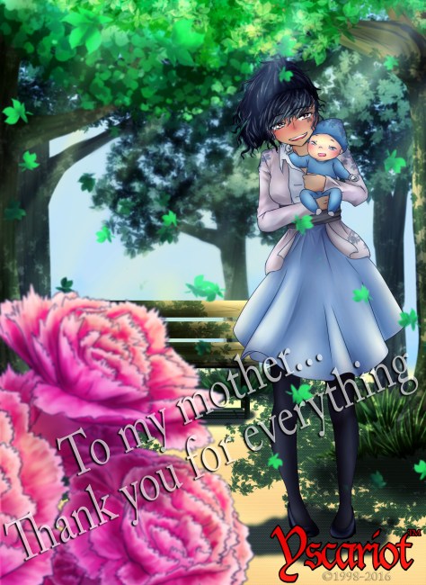 Maryam and Baby Yscariot in GA19. Art by Gladys Betiles July 2016